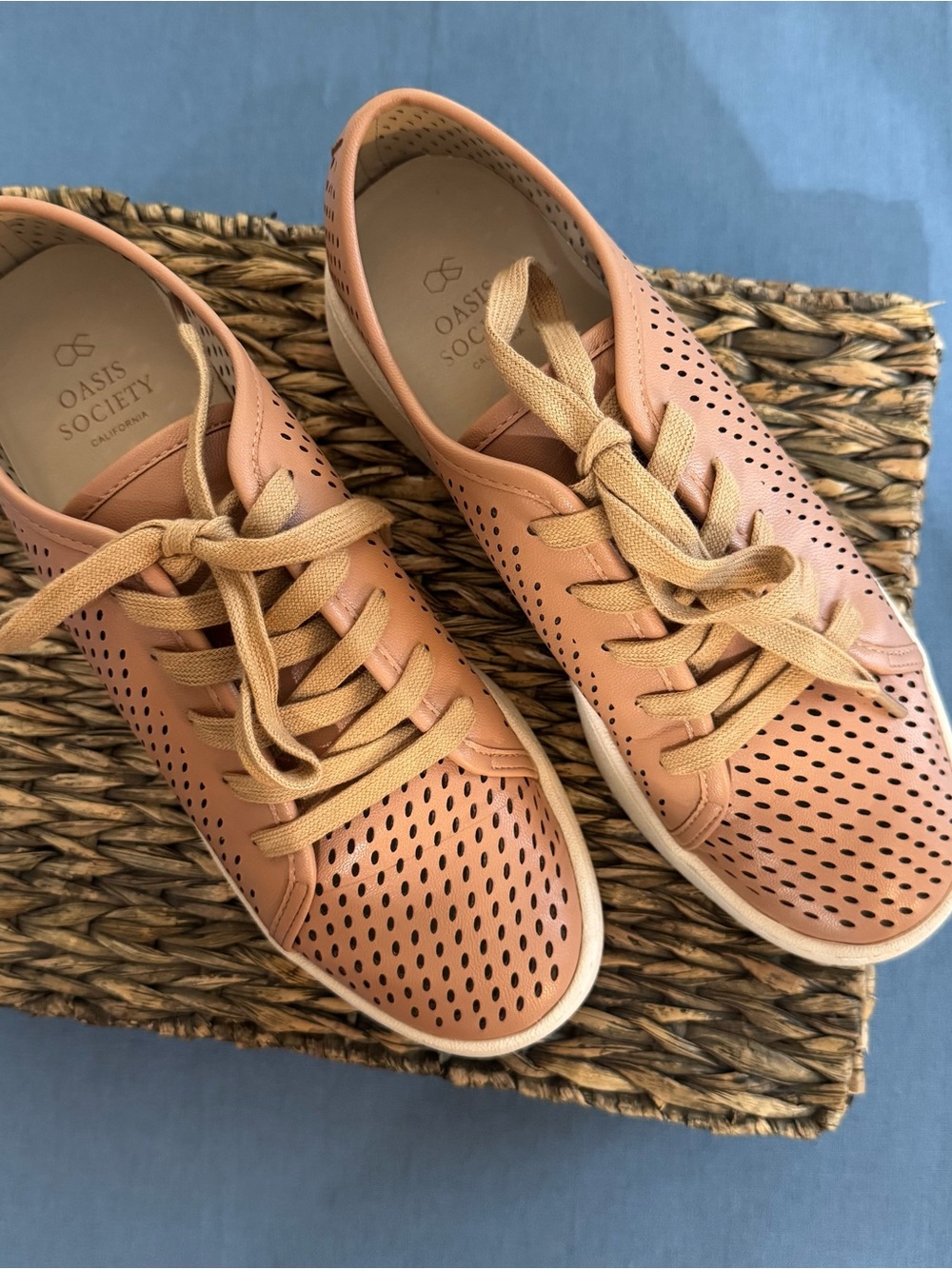 Oasis Perforated Leather Sneakers